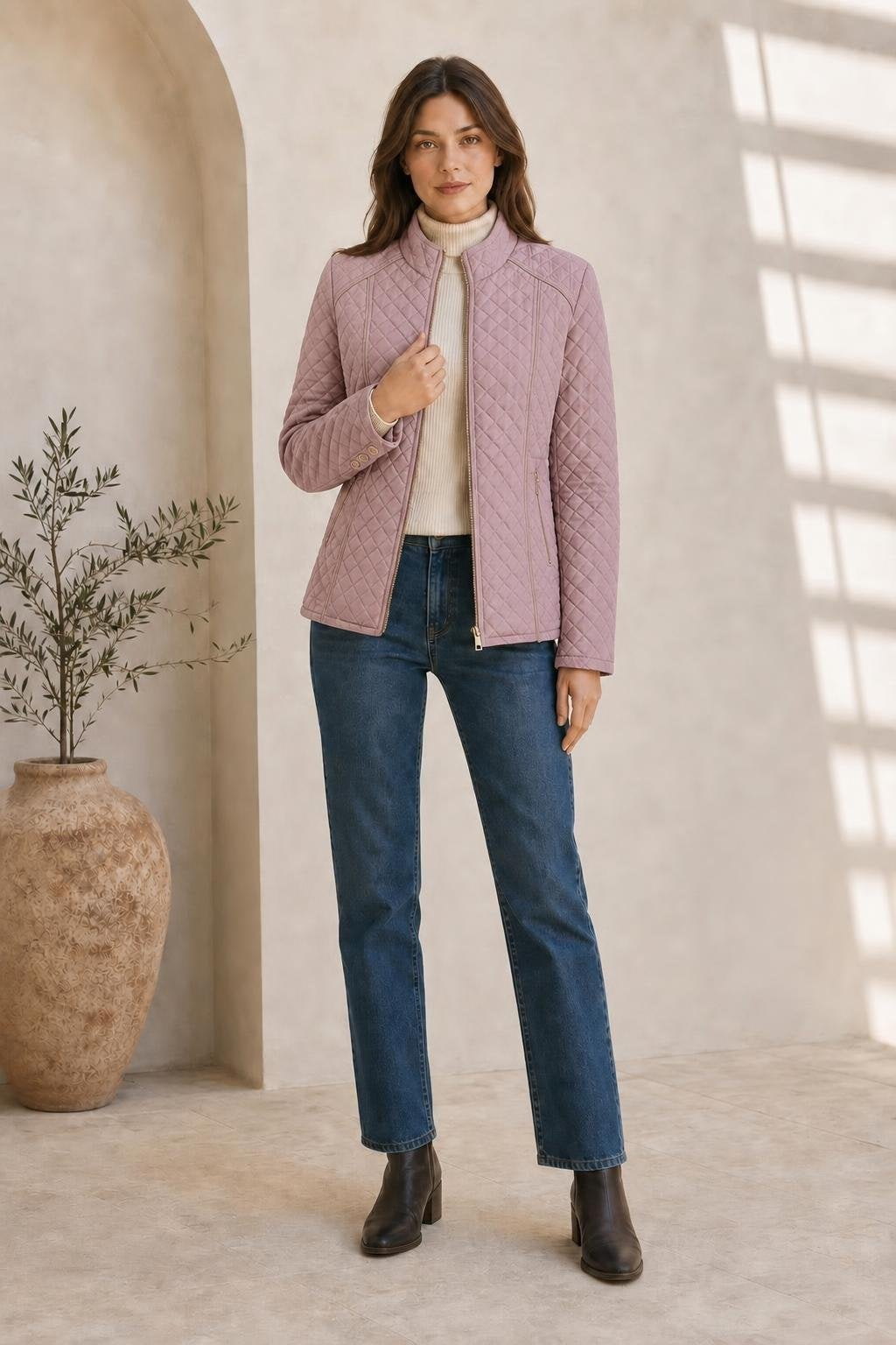 Imagen generada · Chaqueta Escarcha malva Vestaluna