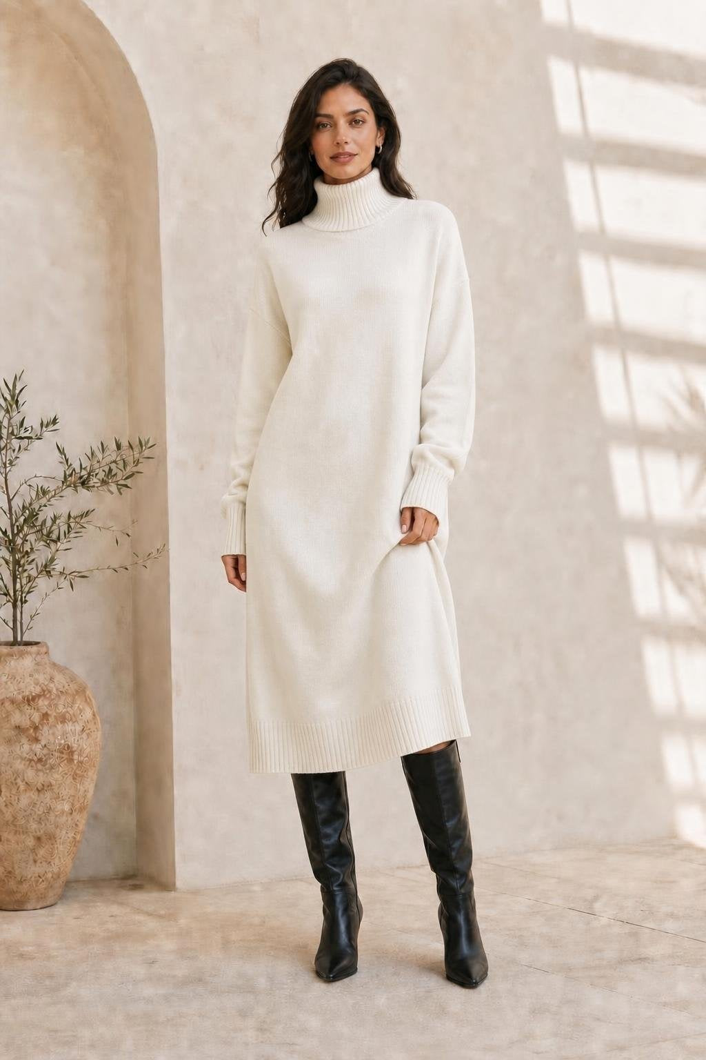 Imagen generada · Vestido Nevada crudo Vestaluna